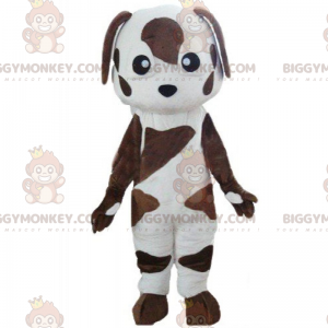 BIGGYMONKEY™ Costume mascotte cane maculato marrone piccolo -
