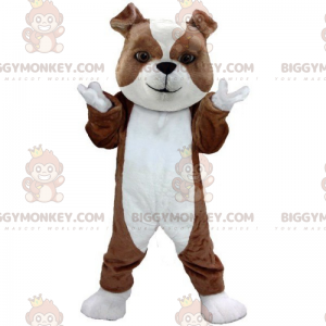 Costume de mascotte BIGGYMONKEY™ de petit chiot bulldog -