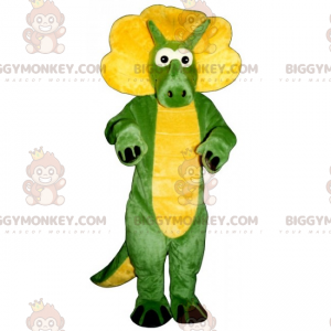 BIGGYMONKEY™ Lille Dino Triceratops maskotkostume -