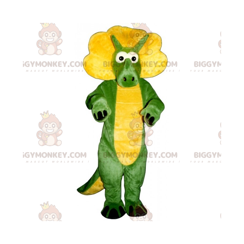 BIGGYMONKEY™ Little Dino Triceratops Mascot Costume –