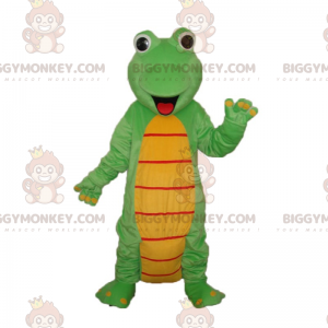 Lächelnder kleiner Dinosaurier BIGGYMONKEY™ Maskottchen-Kostüm