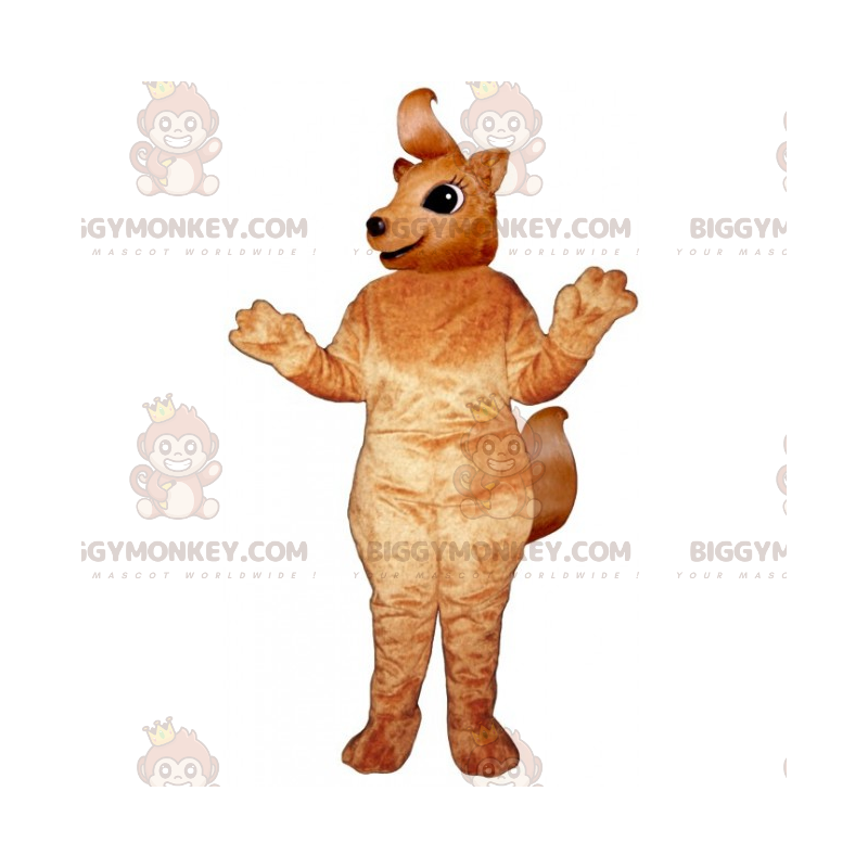 Costume de mascotte BIGGYMONKEY™ de petit écureuil avec longue