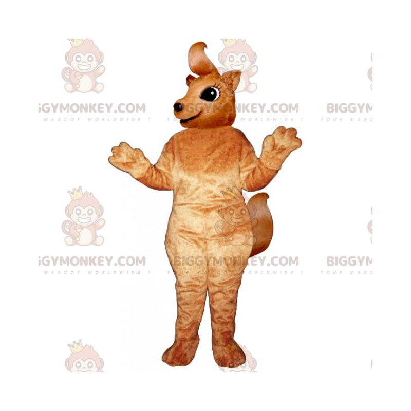 Traje de mascote de pequeno esquilo BIGGYMONKEY™ com cauda