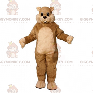 Kleine beige eekhoorn BIGGYMONKEY™ mascottekostuum -
