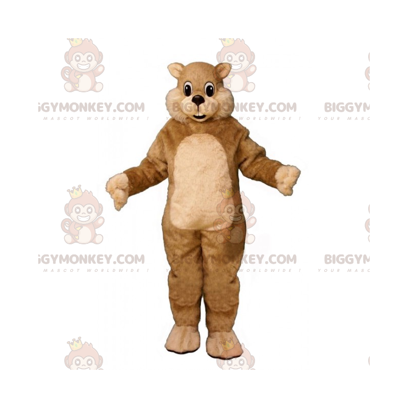 Disfraz de mascota BIGGYMONKEY™ de pequeña ardilla beige -