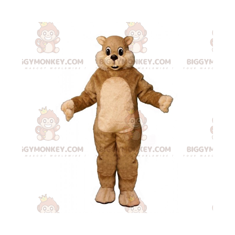 Kleines beiges Eichhörnchen BIGGYMONKEY™ Maskottchen-Kostüm -