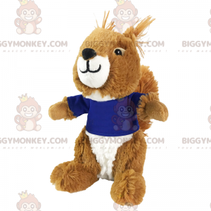 BIGGYMONKEY™ mascottekostuum kleine eekhoorn in t-shirt -