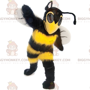 Härlig gul & svart getingbi BIGGYMONKEY™ maskotdräkt -