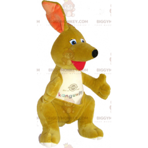 Disfraz de mascota canguro pequeño BIGGYMONKEY™ con bolsillo -