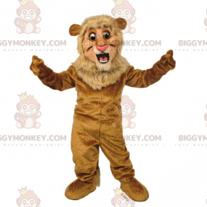 BIGGYMONKEY™ Costume da mascotte del leone Formato L (175-180 CM)