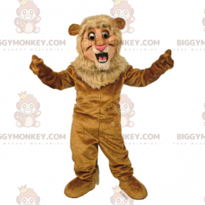 BIGGYMONKEY™ Lilla lejonmaskotdräkt med liten man - BiggyMonkey