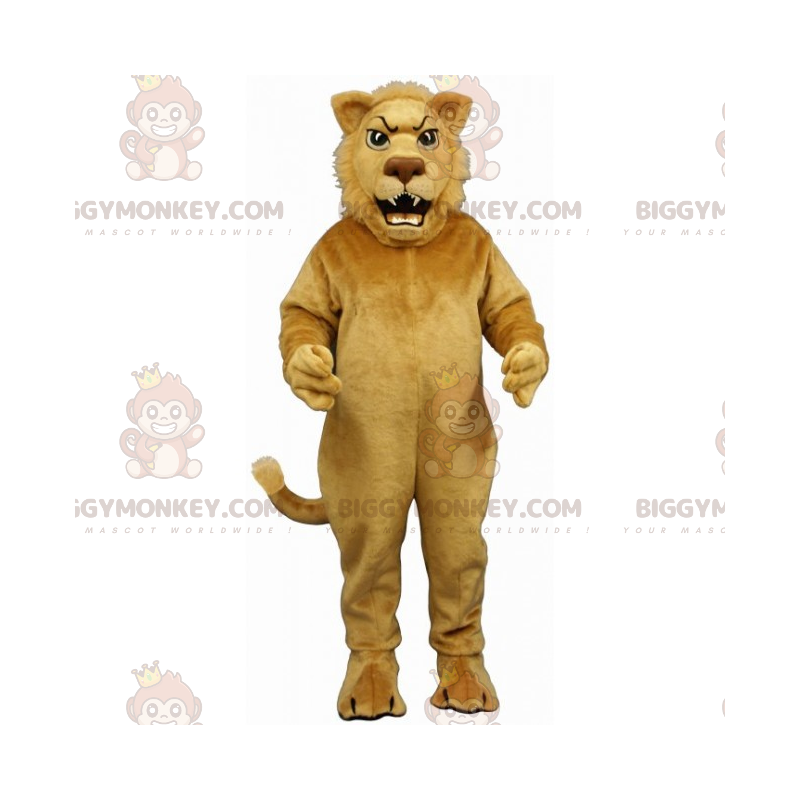 Costume de mascotte BIGGYMONKEY™ de petit lion beige -