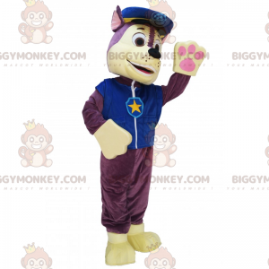 BIGGYMONKEY™ Little Wolf Mascot Costume In Policeman Outfit -