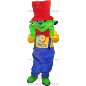 BIGGYMONKEY™ Costume da mascotte da orco con cappello rosso -