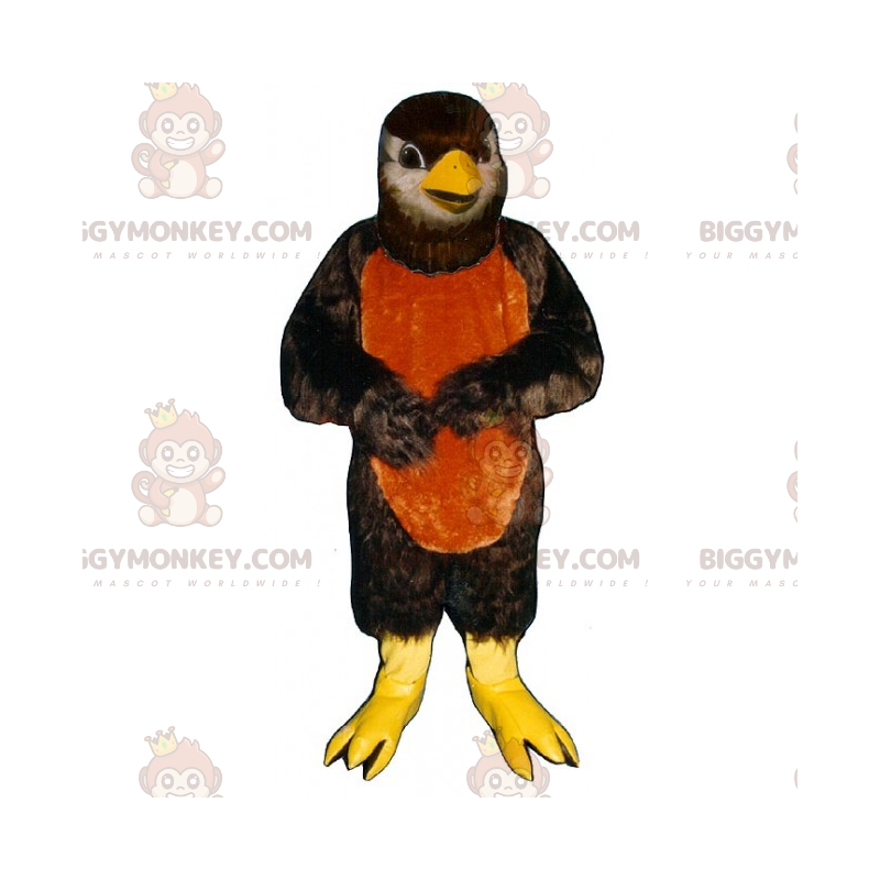 Zweifarbiger Bauchvogel BIGGYMONKEY™ Maskottchen-Kostüm -