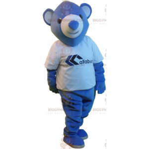 Kleine blauwe beer BIGGYMONKEY™ mascottekostuum -