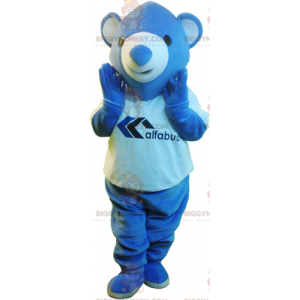 Disfraz de mascota osito azul BIGGYMONKEY™ - Biggymonkey.com