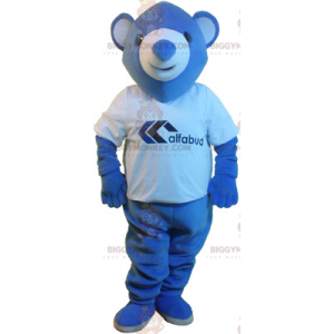 Kleine blauwe beer BIGGYMONKEY™ mascottekostuum -