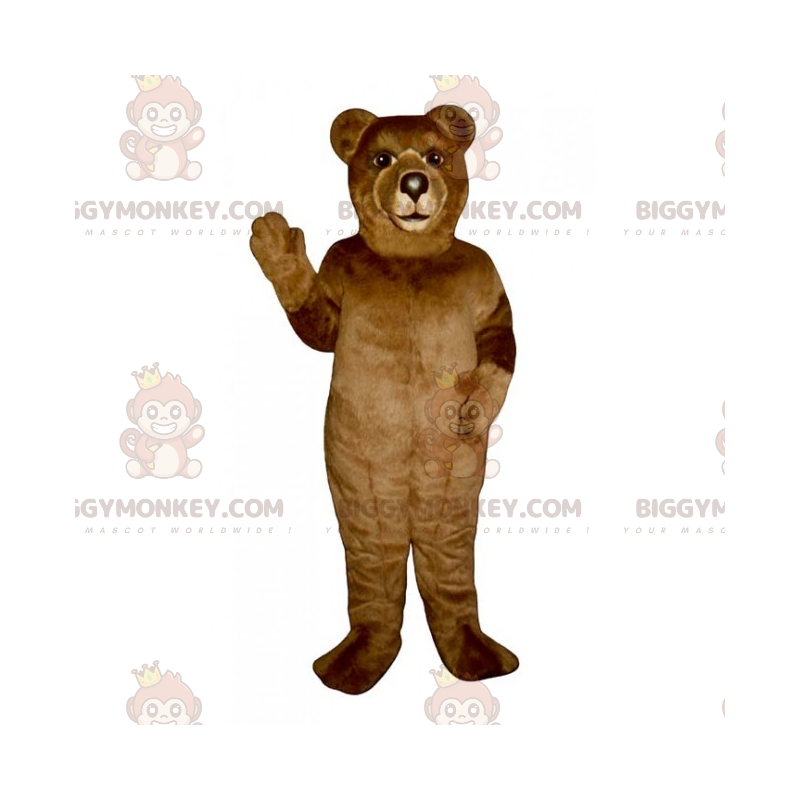 Costume da mascotte da piccolo orso bruno BIGGYMONKEY™ -