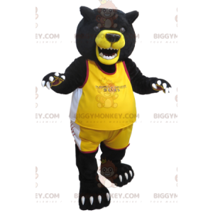 BIGGYMONKEY™ Disfraz de mascota de oso negro y amarillo grande