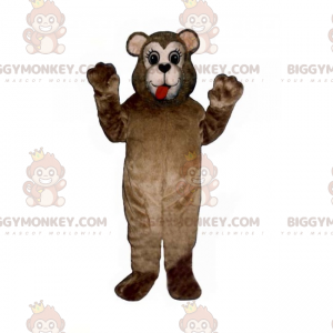 BIGGYMONKEY™ lille bjørn med store øjne maskotkostume -