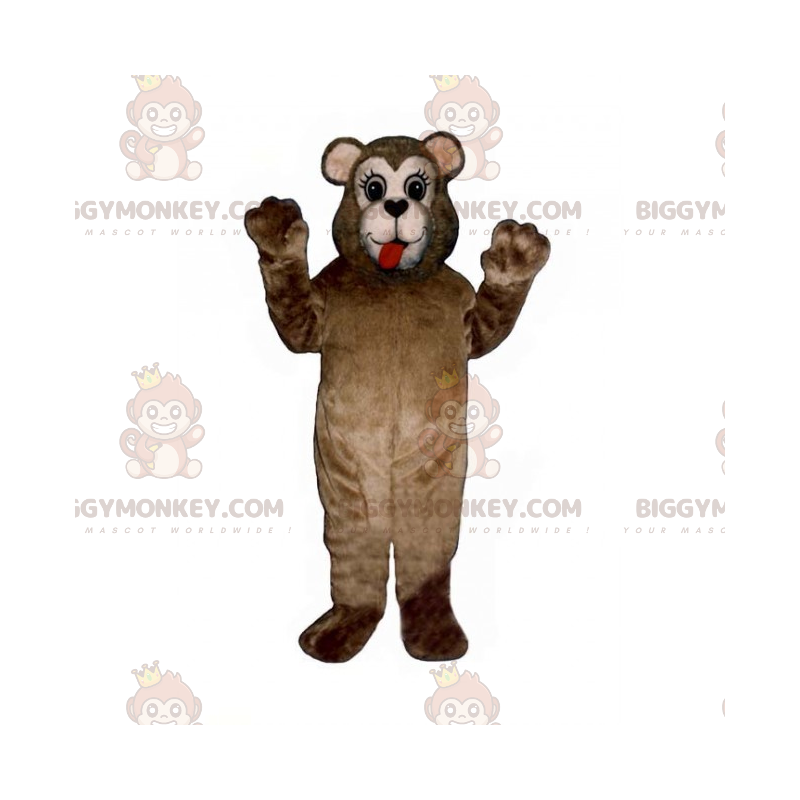 BIGGYMONKEY™ maskotdräkt för liten björn med stora ögon -