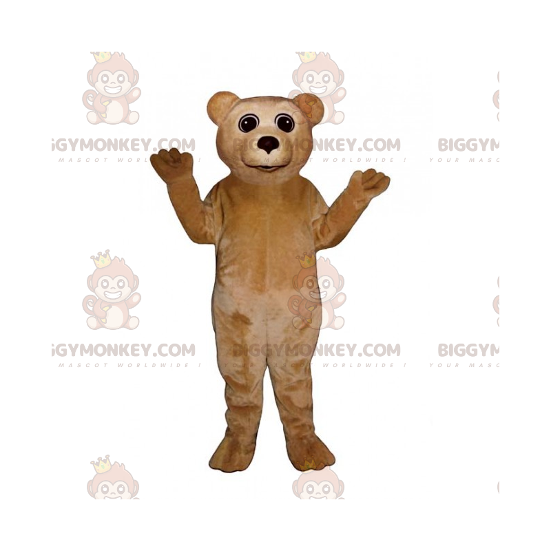 Costume de mascotte BIGGYMONKEY™ de petit ourson beige -