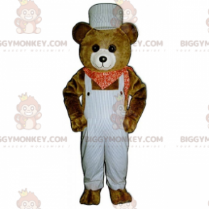 BIGGYMONKEY™ lille brune bjørneunge-maskotkostume med overalls