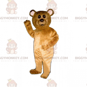 BIGGYMONKEY™ Little Brown Cub and White Ears maskottiasu -