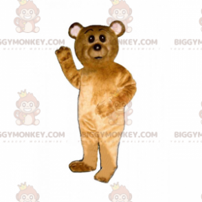 BIGGYMONKEY™ maskotdräkt för liten brun unge och vita öron -