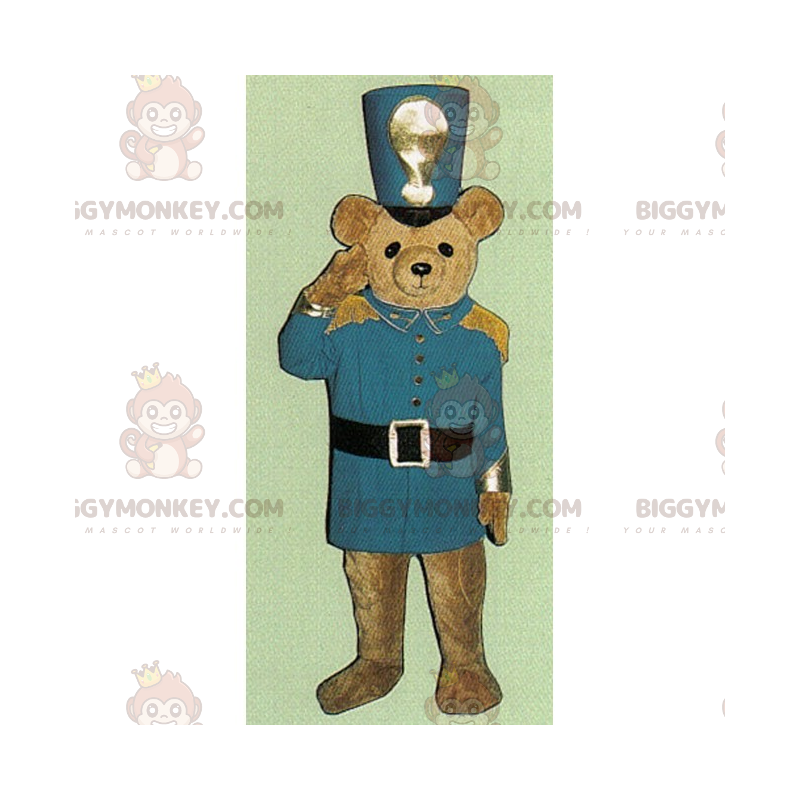 BIGGYMONKEY™ Little Bear Bear Mascot-dräkt i nötknäpparoutfit -