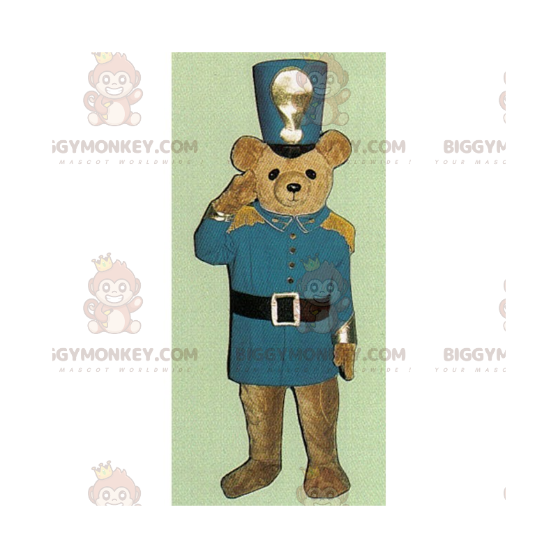BIGGYMONKEY™ Little Bear Bear maskottiasu pähkinänsärkijäasussa
