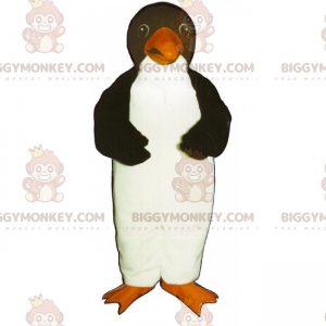 Disfraz de mascota de pingüino pequeño con pico naranja