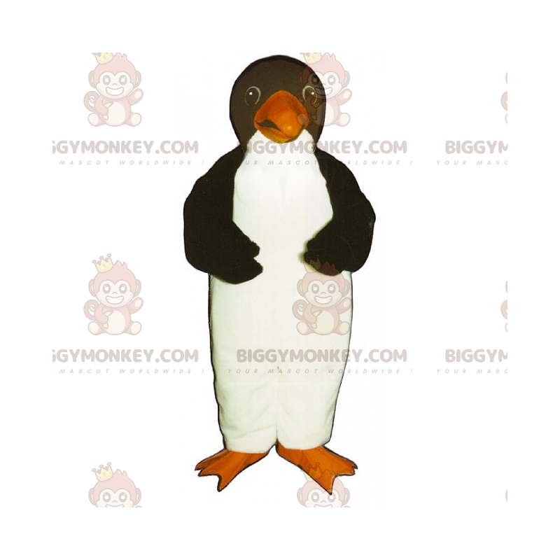 Costume da mascotte pinguino dal becco arancione BIGGYMONKEY™ -