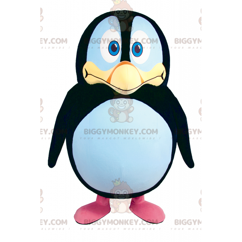 Pink Footed Lille Rund Penguin Mascot Costume BIGGYMONKEY™ -