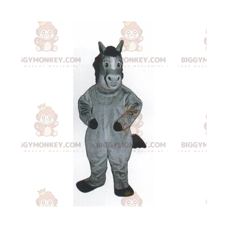 Disfraz de mascota Little Grey Pony BIGGYMONKEY™ -
