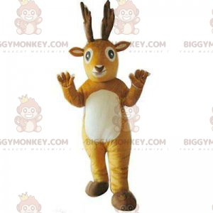 BIGGYMONKEY™ Little Reindeer Mascot Costume with White Belly –