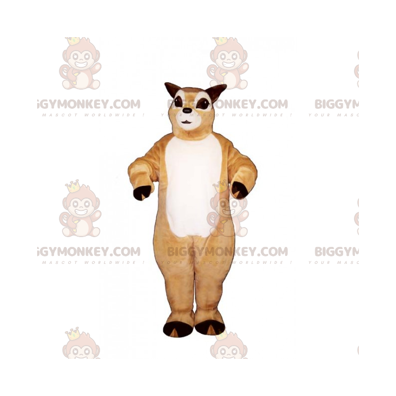 BIGGYMONKEY™ Kleines geweihloses Rentier-Maskottchen-Kostüm -