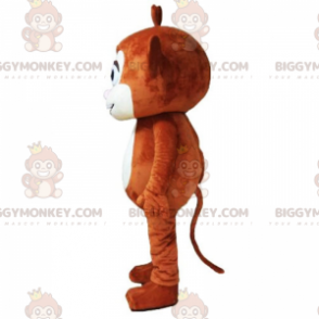 Costume della mascotte della piccola scimmia marrone