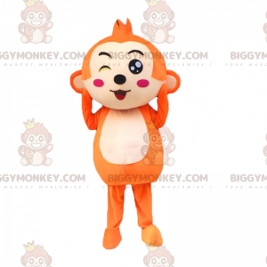 Kleine oranje aap BIGGYMONKEY™ mascottekostuum - Biggymonkey.com