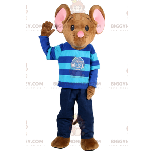 Little Mouse BIGGYMONKEY™ maskottiasu lasten asussa -