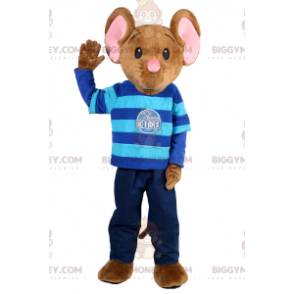 Kleine Maus BIGGYMONKEY™ Maskottchen-Kostüm im Kinder-Outfit -