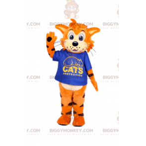 Disfraz de mascota Orange Tiger Cub BIGGYMONKEY™ con camiseta -