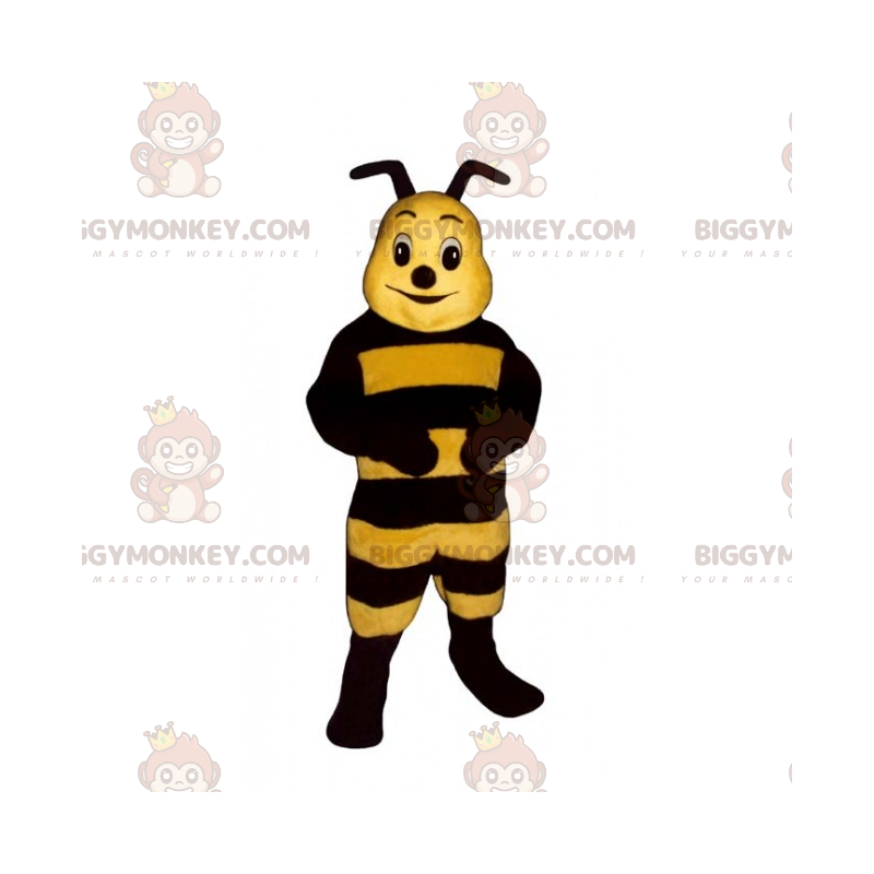 BIGGYMONKEY™ lille bi med korte antenner maskotkostume -