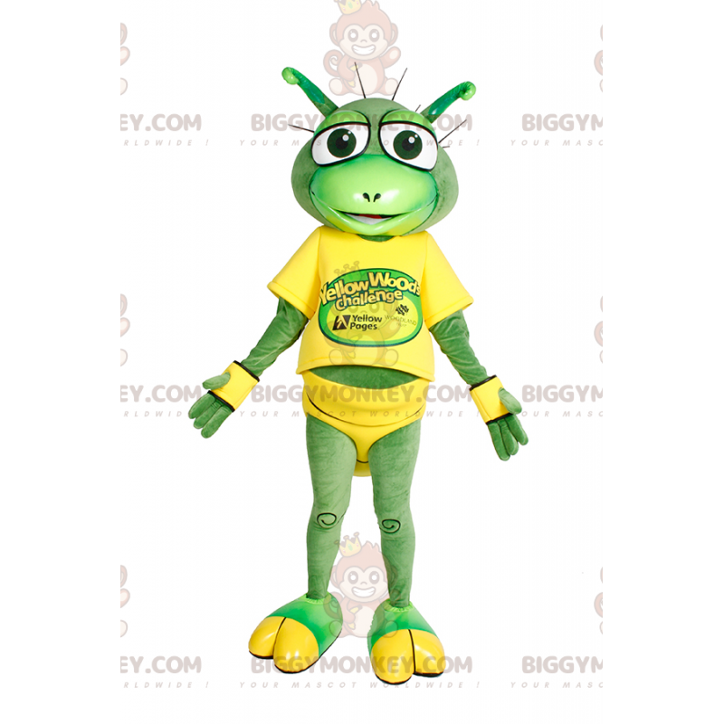 BIGGYMONKEY™ kleine kikker met grote ogen mascottekostuum -