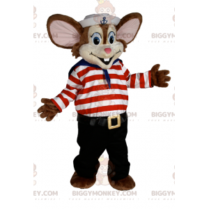 Matroos-outfit voor kleine muis BIGGYMONKEY™-mascottekostuum -