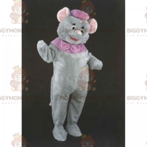Kostium i czapka maskotki małej szarej myszy BIGGYMONKEY™ -