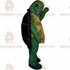 Costume da mascotte della piccola tartaruga sorridente