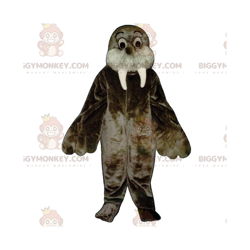 Costume de mascotte BIGGYMONKEY™ de morse avec de grands yeux -