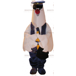 Pigeon BIGGYMONKEY™ maskotkostume i politimandsoutfit -